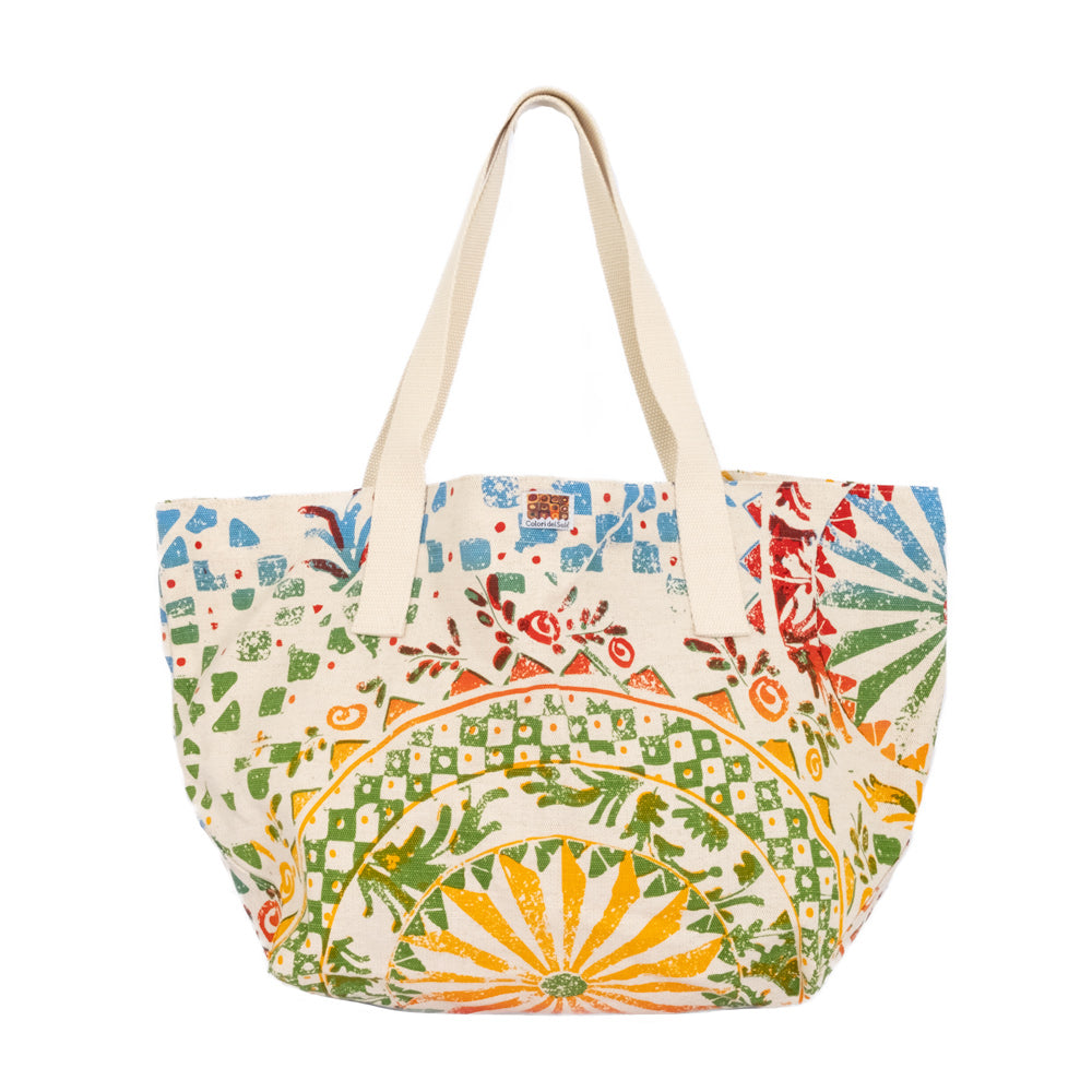 Beach Bag Borsa Spiaggia Borsa Da Spiaggia Maxi Blu Poliestere 66