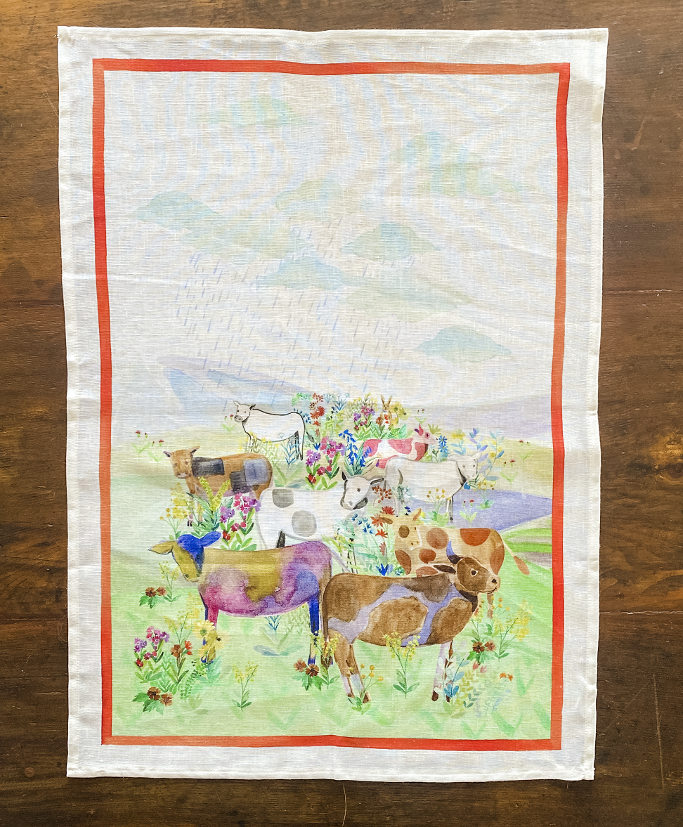 Countryside Animals Kitchen Towel