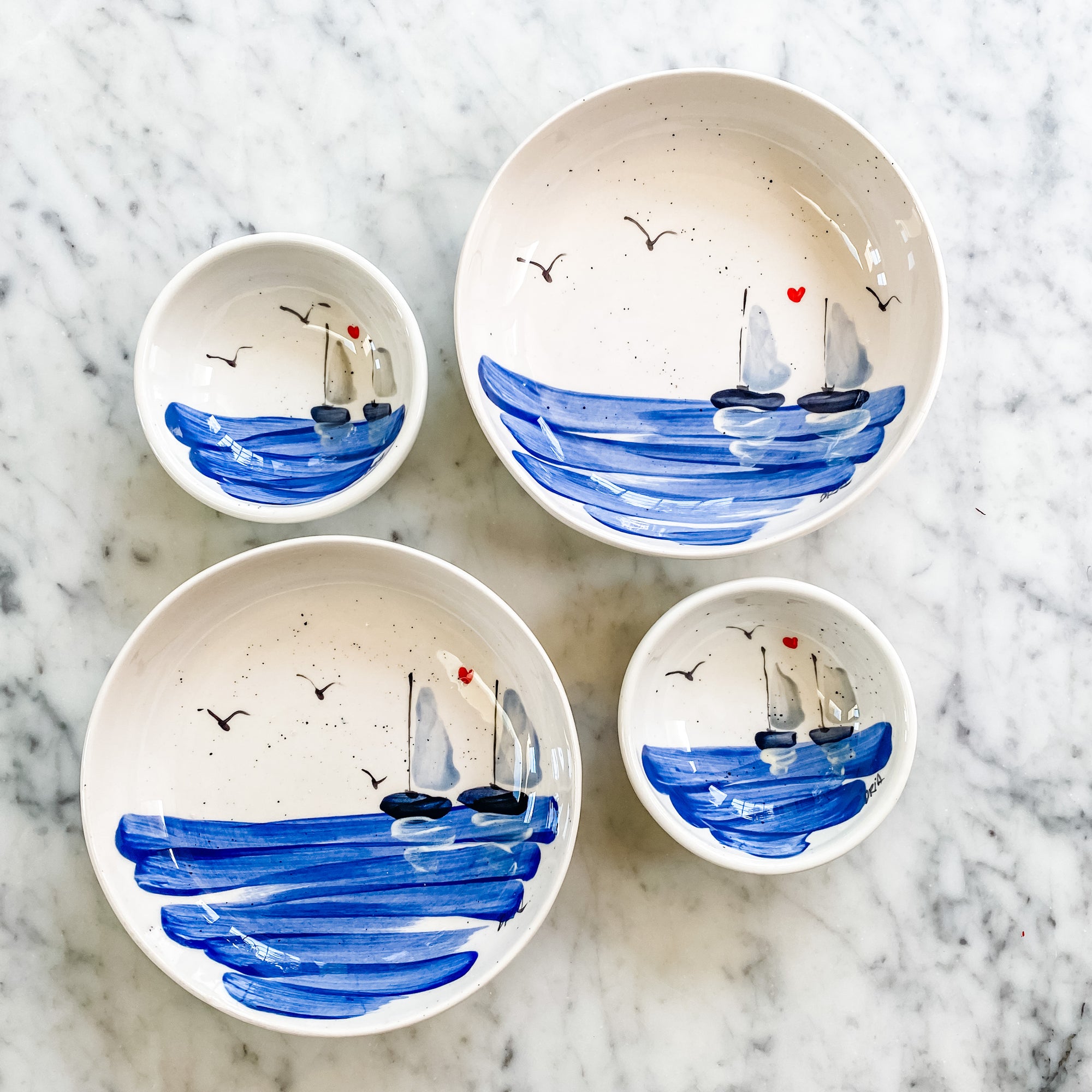 Seaside Serenity Ceramic Bowl