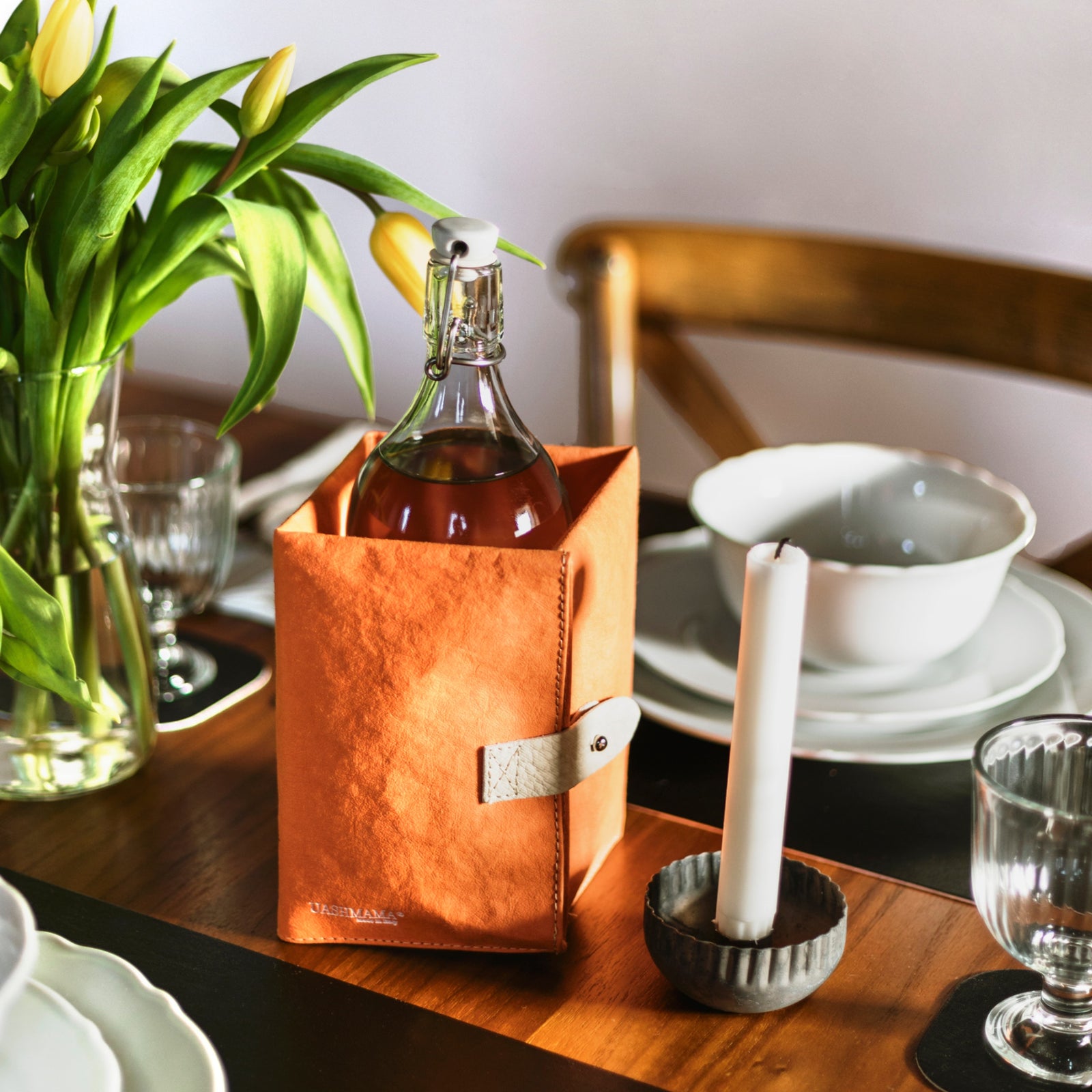 Burlap Wine Tote - Our Italian Table