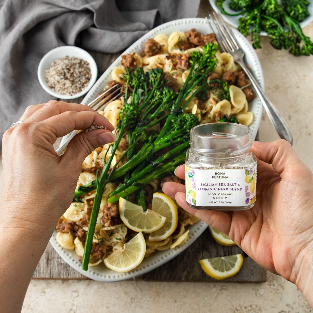 Sicilian Sea Salt and Organic Herb Blend